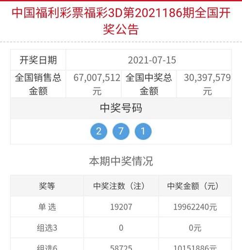 今晚3d今晚3d開獎號是多少,揭曉幸運(yùn)數(shù)字背后的故事”